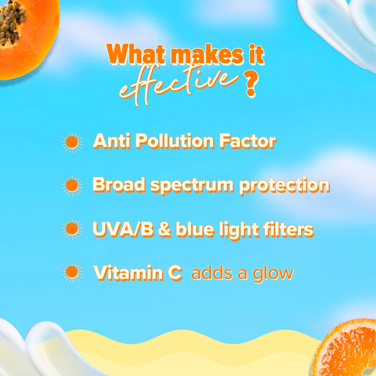 FREEBIE - Glow+ Dewy Sunscreen with SPF 50+ & PA++++ for UVA/B & Blue Light Protection & No White Cast - 80g - Image 5