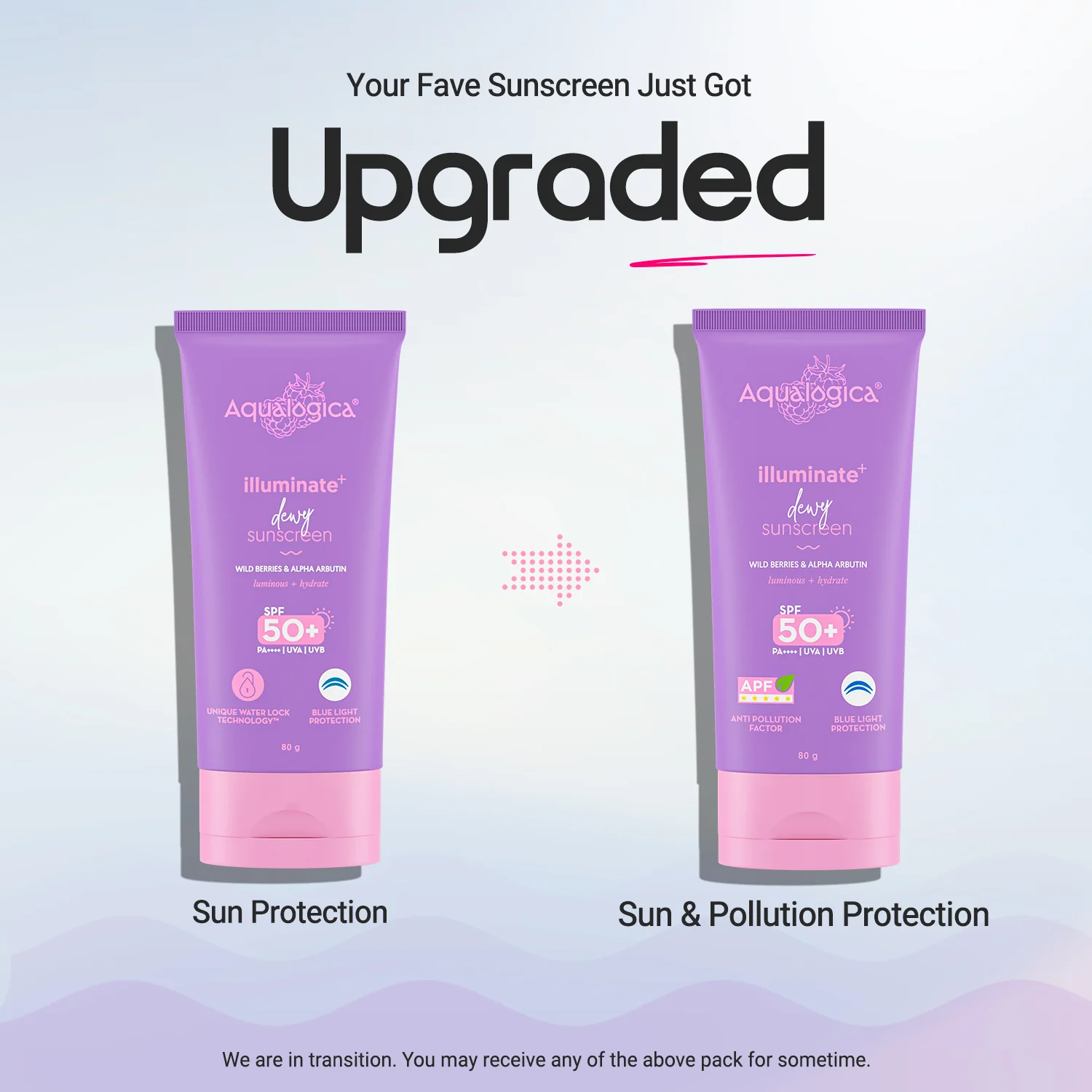 Illuminate+ Dewy Sunscreen In-Vivo Tested SPF 50+ PA++++ with Wild Berries & Alpha Arbutin - 80 g - Image 3