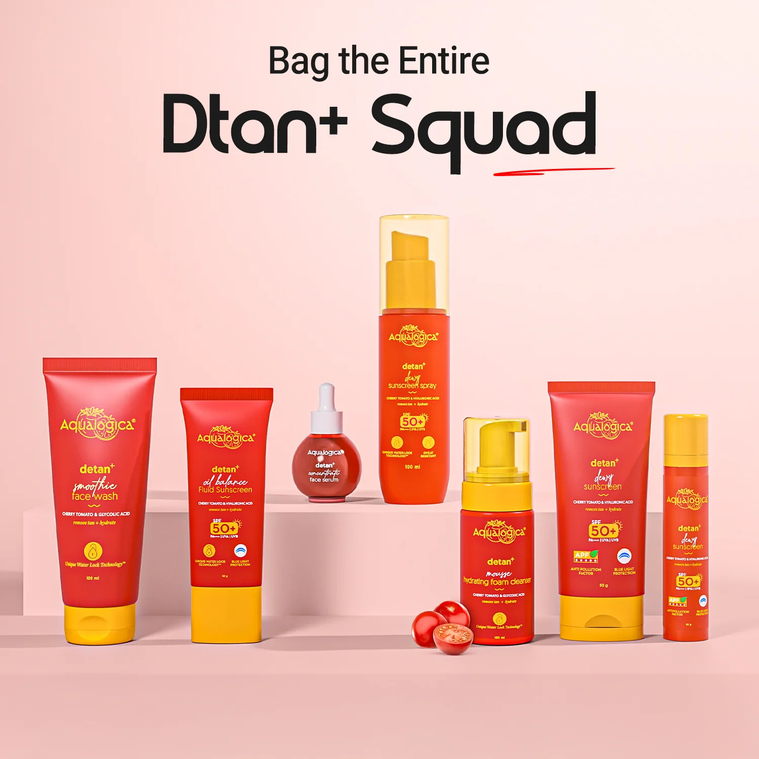 Detan+ Dewy Sunscreen In-Vivo Tested SPF 50+ PA++++ with Cherry Tomato & HA - 50 g - Image 12