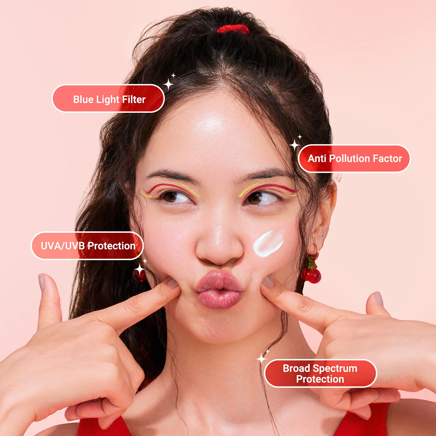 Detan+ Dewy Sunscreen In-Vivo Tested SPF 50+ PA++++ with Cherry Tomato & HA - 50 g - Image 6