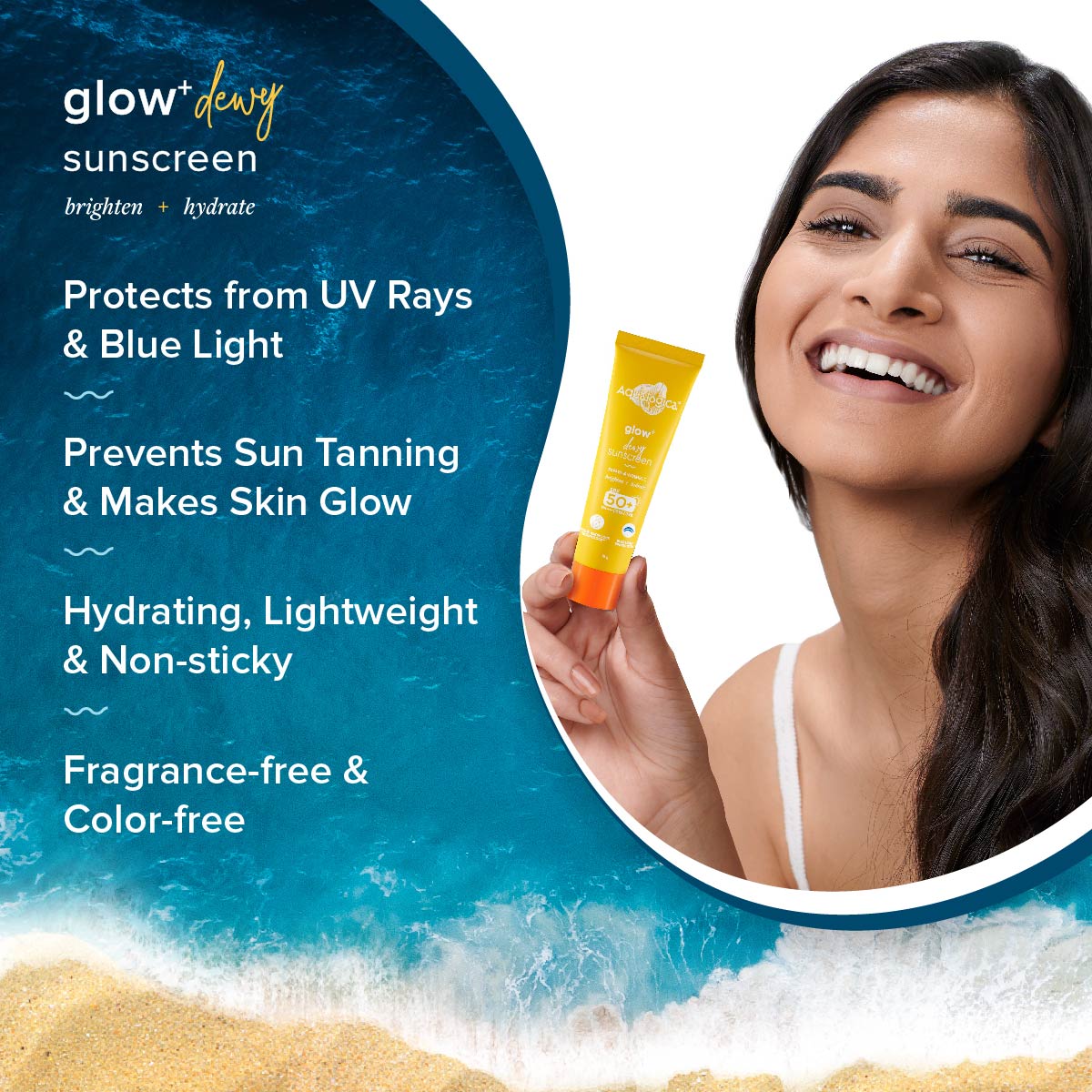 FREEBIE - Glow+ Dewy Sunscreen 15g - Image 3