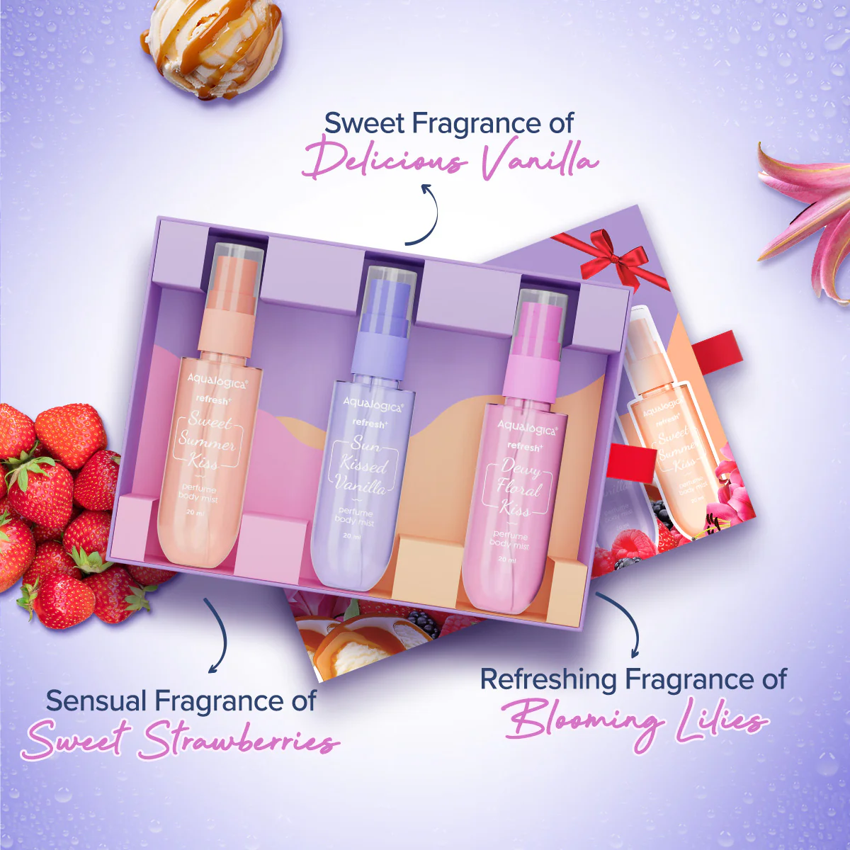 FREEBIE - Refresh+ On The Go - Set of 3 Perfume Body Mist - Image 3