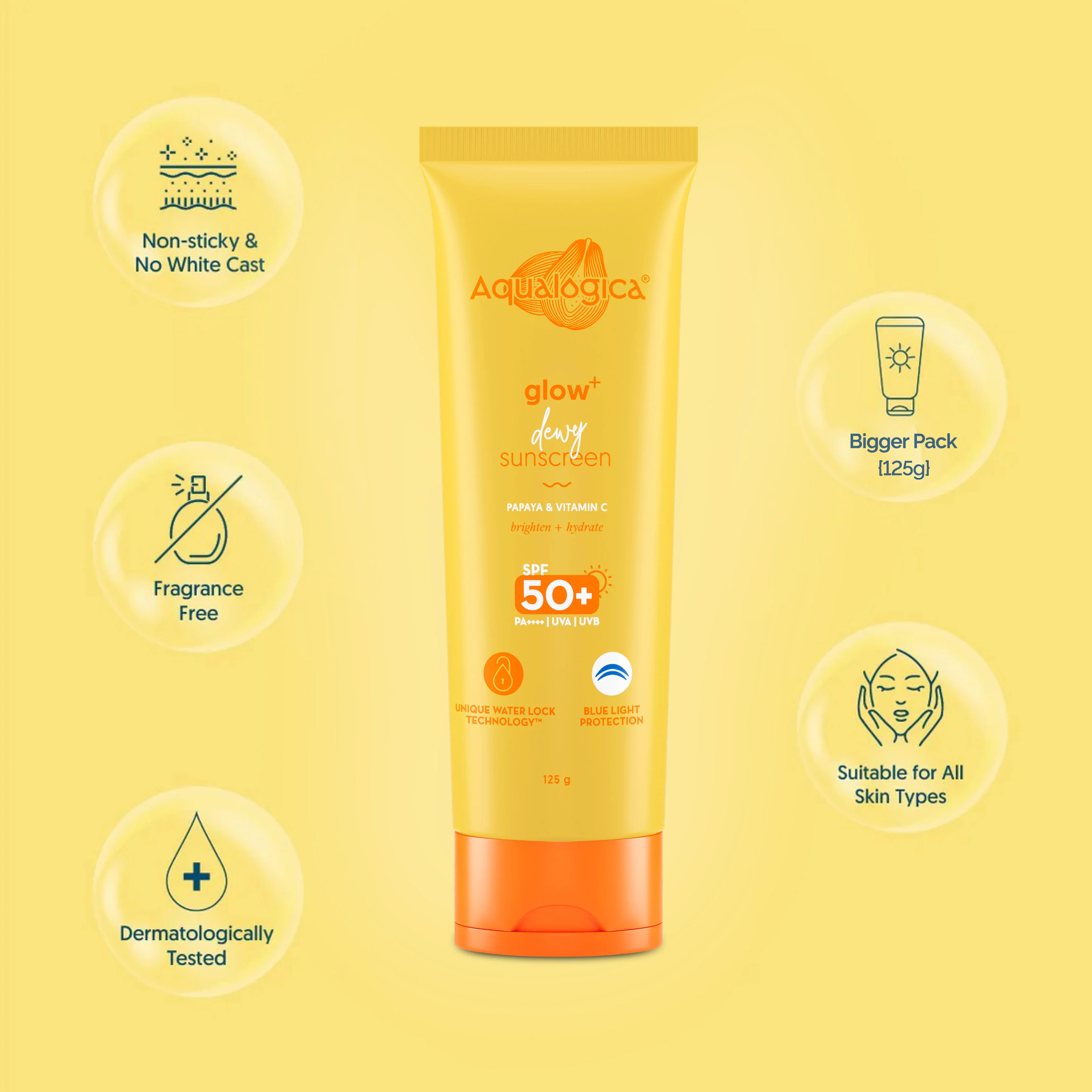 Glow+ Dewy Sunscreen 125g - Image 2