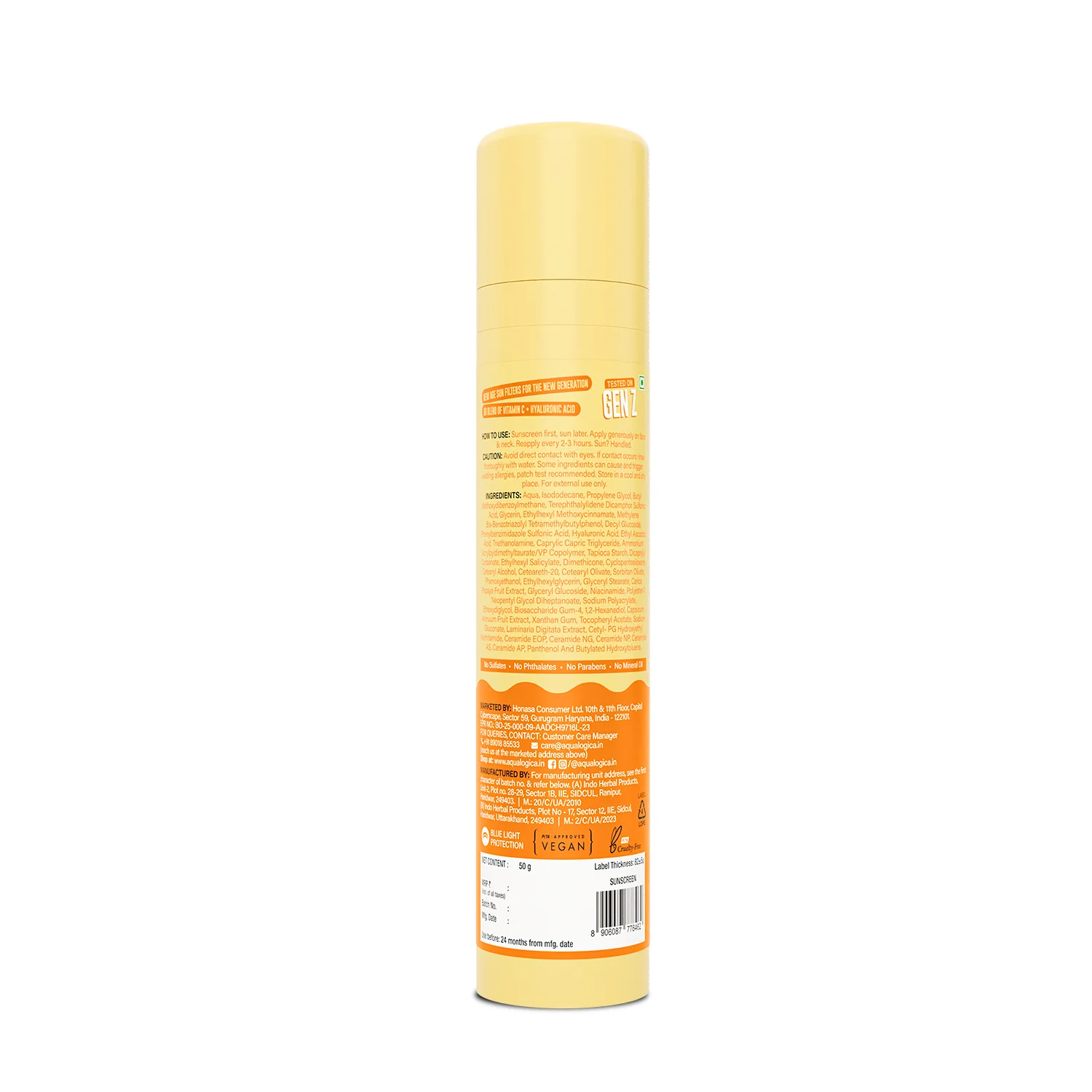 Glow+ Dewy Sunscreen Gel In-Vivo Tested SPF 50+ PA++++ with Papaya & Vitamin C - 50g - Image 13