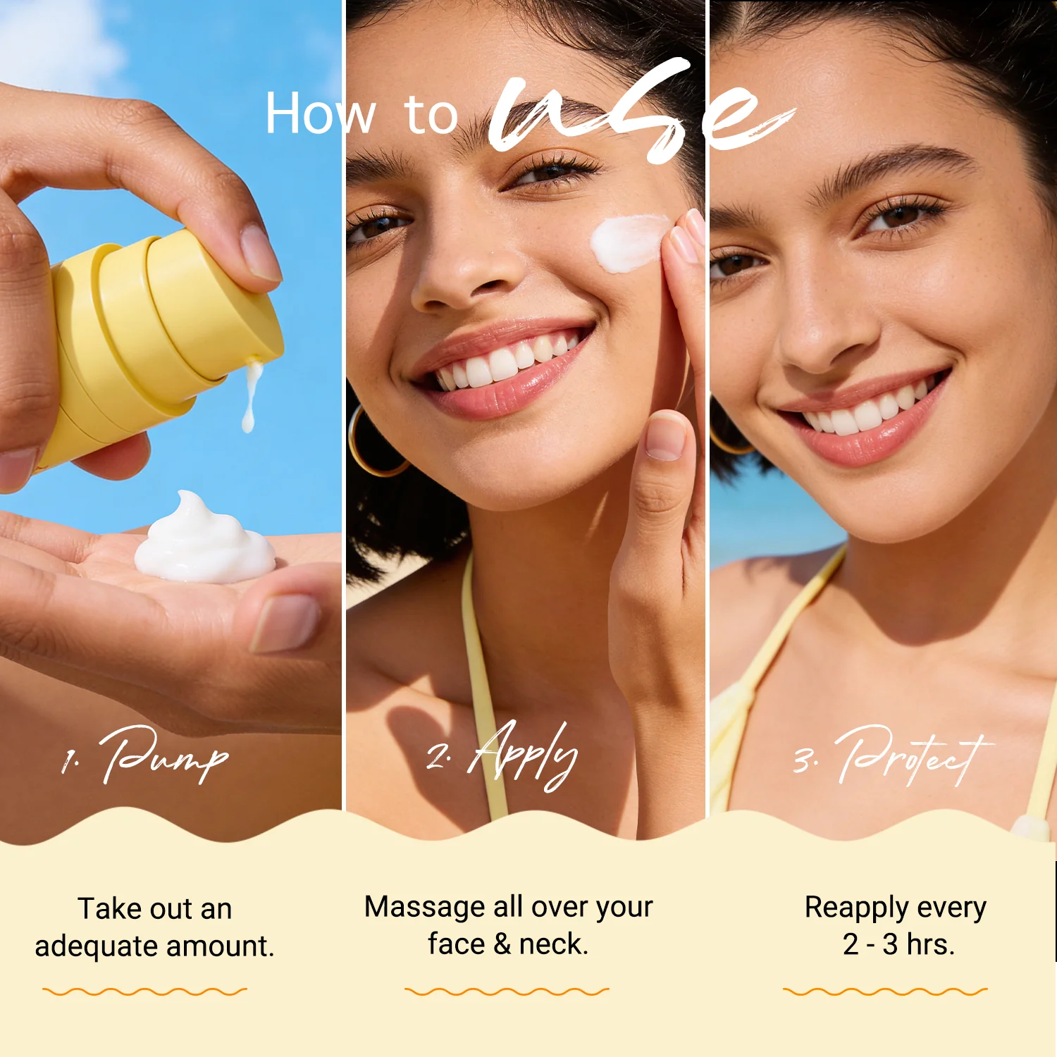 Glow+ Dewy Sunscreen Gel In-Vivo Tested SPF 50+ PA++++ with Papaya & Vitamin C - 50g (Pack of 3) - Image 5