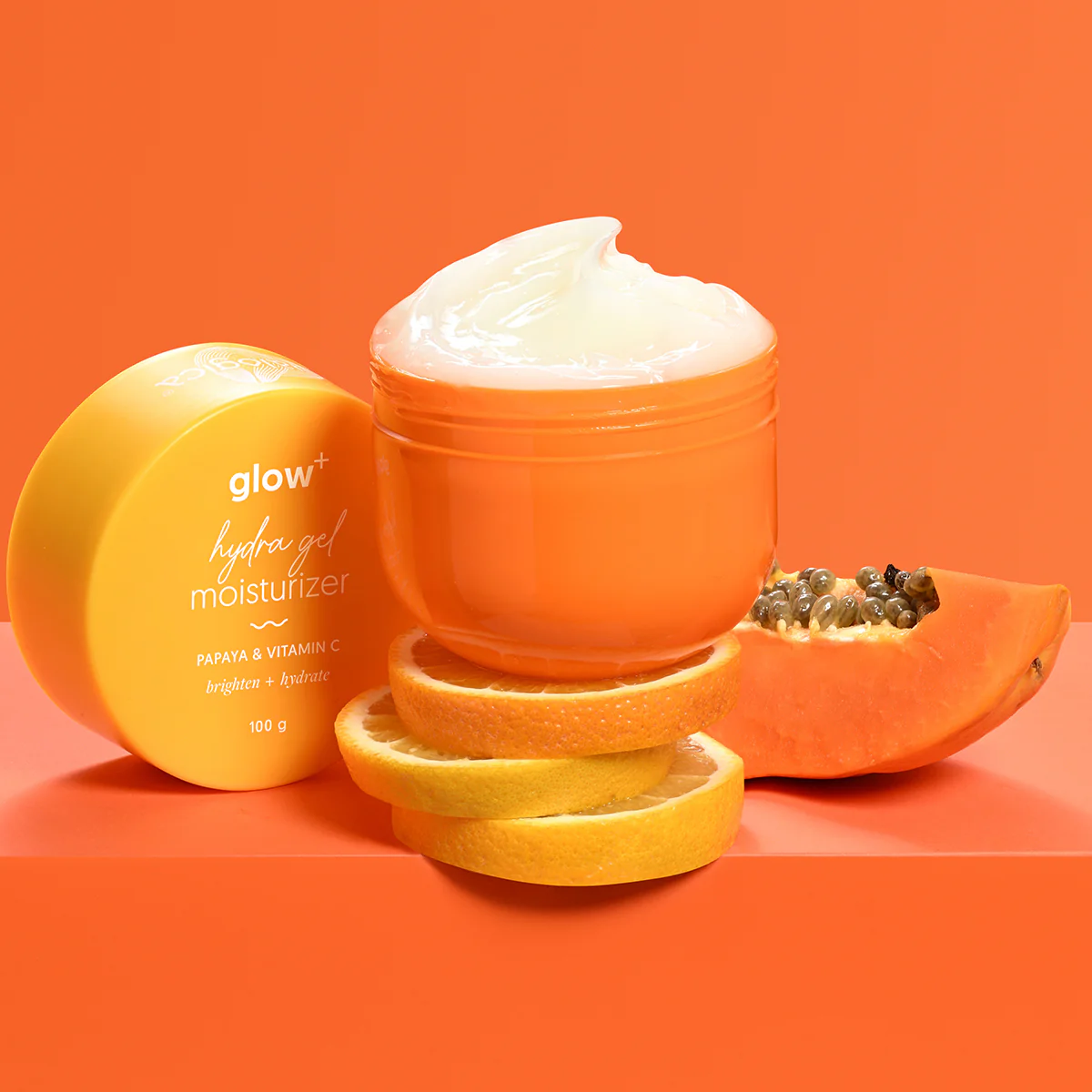 Glow+ Hydra Gel Moisturizer with Vitamin C & Papaya - 100 g - Image 3