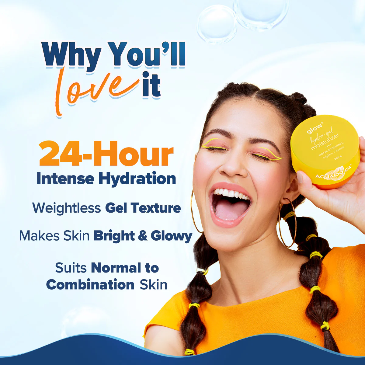 Glow+ Hydra Gel Moisturizer with Vitamin C & Papaya - 200 g (Pack of 2) - Image 4