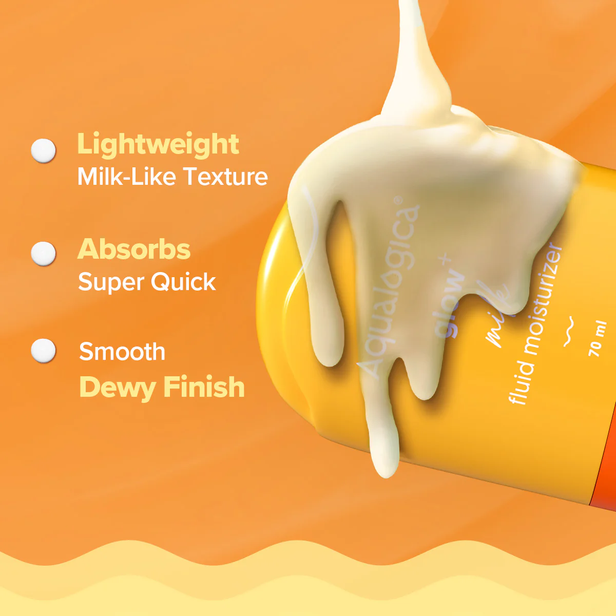 Glow+ Milk Fluid Moisturizer- (70ml) - Pack of 2 - Image 3