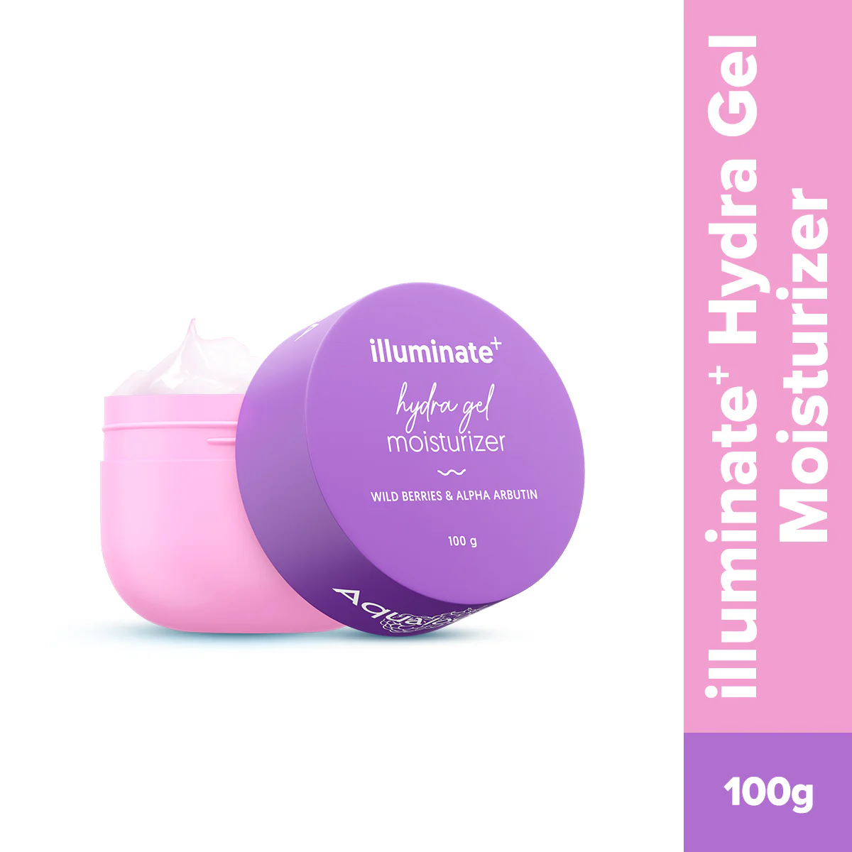 Illuminate + Hydra Gel Moisturizer with Wild Berries & Alpha Arbutin - 100g - Image 2