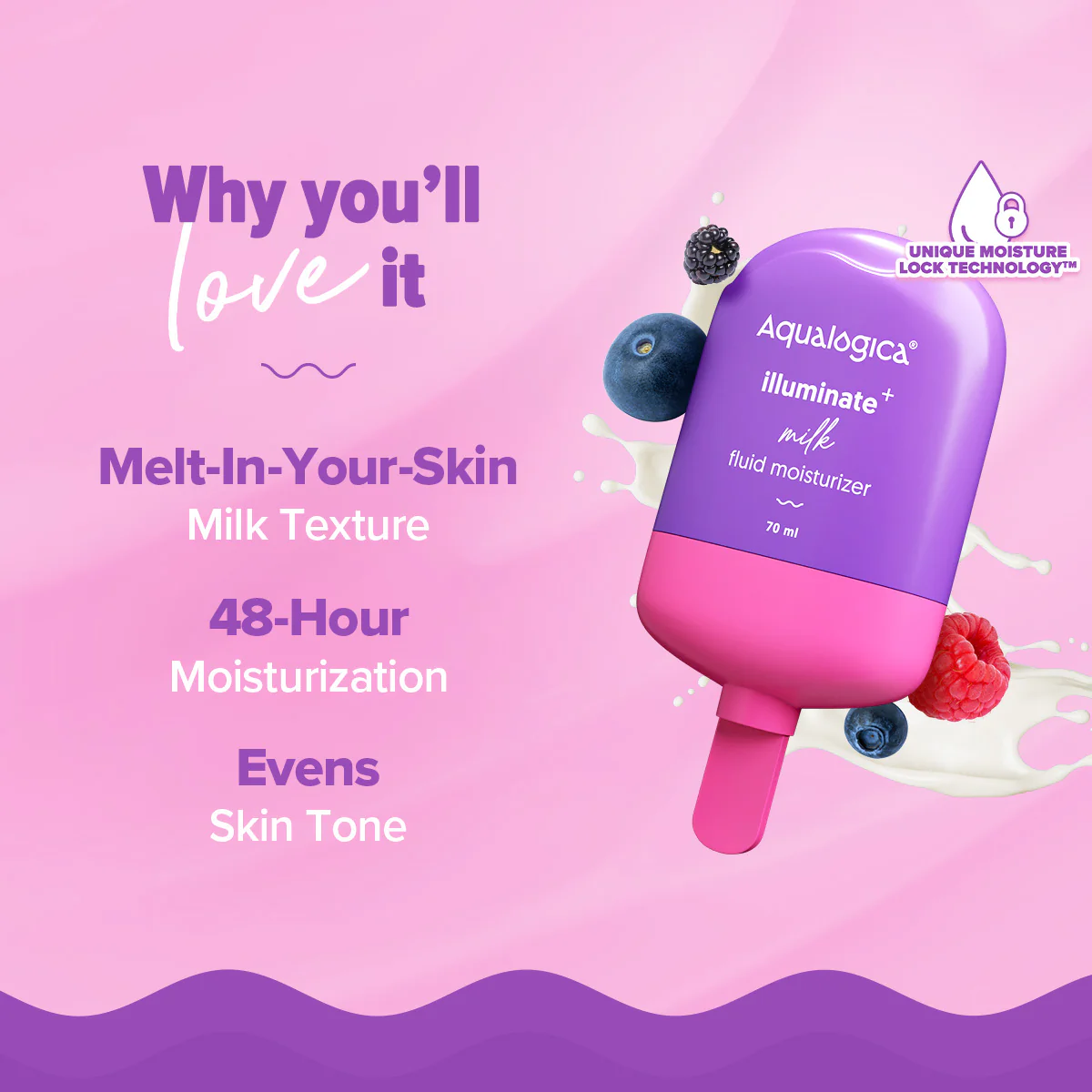 Illuminate+ Milk Fluid Moisturizer - 70ml - Image 3