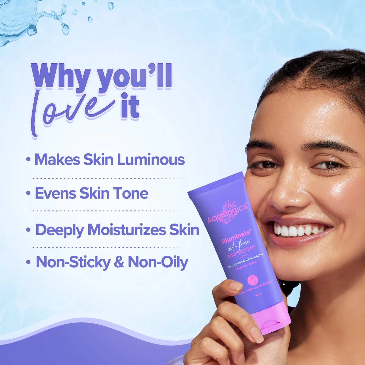 Illuminate+ Oil-Free Moisturizer - 100 g (Pack of 2) - Image 3