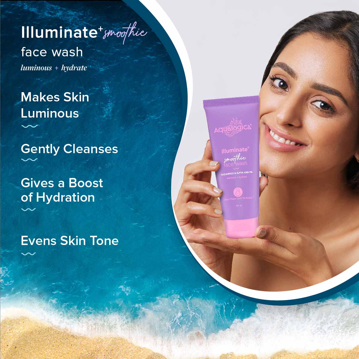 FREEBIE Illuminate+ Smoothie Face Wash - 100ml - Image 3