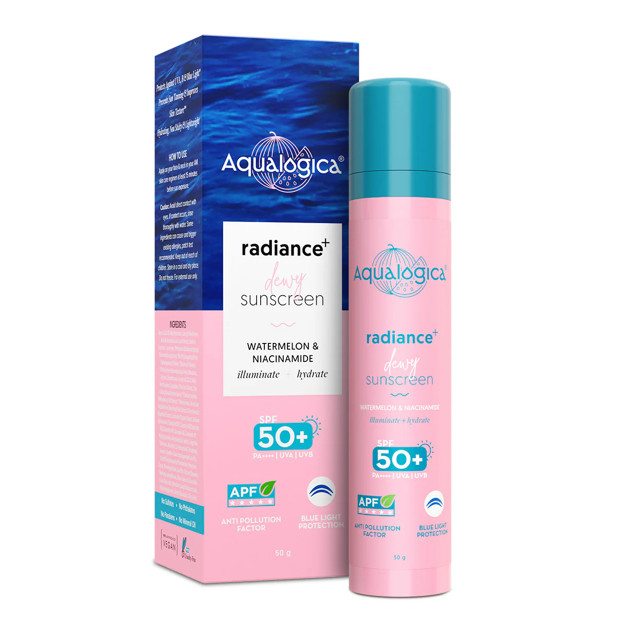 Radiance+ Dewy Sunscreen In-Vivo Tested with Watermelon & Niacinamide with SPF 50 & PA++++ - 50g - Image 4