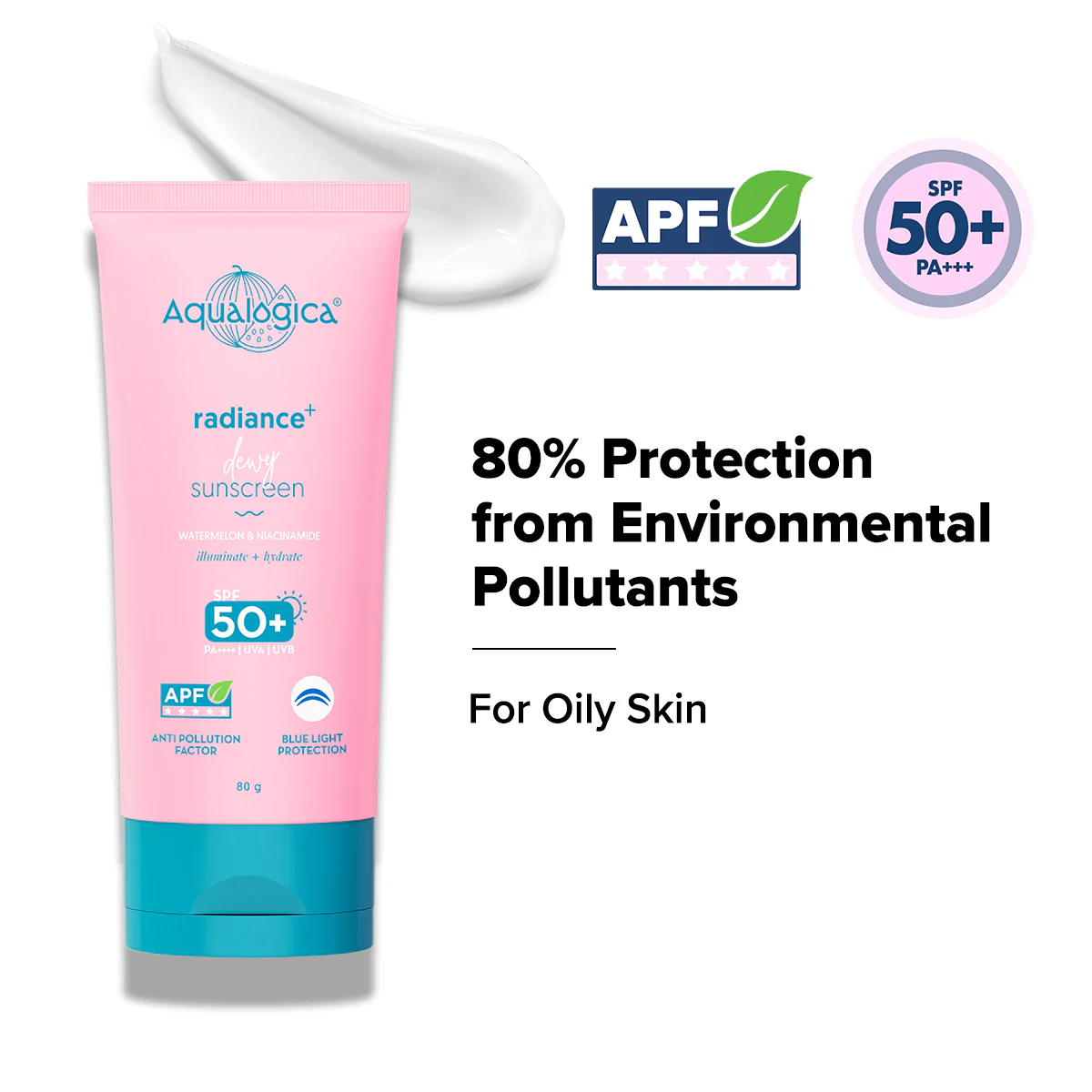 Radiance+ Dewy Sunscreen In-Vivo Tested with Watermelon & Niacinamide with SPF 50 & PA++++ - 80g - Image 4
