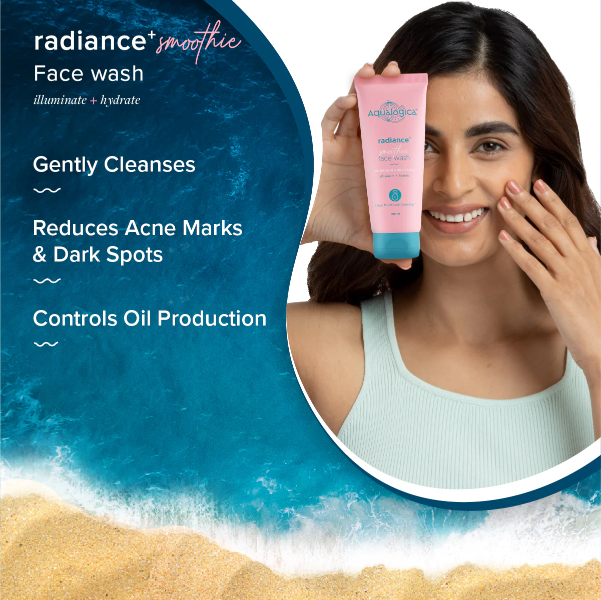 Radiance+ Smoothie Face Wash with Watermelon & Niacinamide for Clear & Oil-Free Skin - 100ml - Image 3