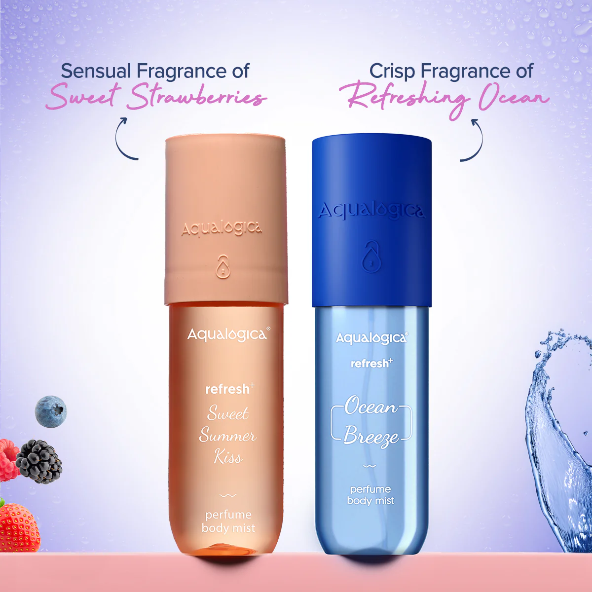 Refresh+ Sea Breeze & Sweet Berry Body Mist Duo - Image 2